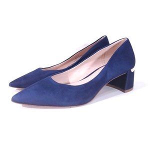 Essex Lane Blue Pumps Deeana Retro Pointed Toe Size 6.5 Work Evening
